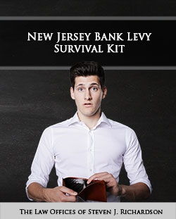 Has Your NJ Bank Account Been Levied? Do You Need Money Unfrozen to Pay Your Bills? Then You Need This Survival Kit!
